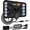 Hmrope Antenna TV interna TNT HD, 420KM Antenna HDTV digitale a lungo raggio,Amplificatore di segnale Canali locali gratuiti 4K 1080P VHF UHF con cavo coassiale 5m