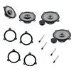 Superauto hi-fi Kit 6 casse completo Hertz Linea UNO Altoparlanti 13 cm + supporti casse compatibile con Renault Megane III dal 2009 anteriore e posteriore