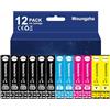 OG Teng 12 cartucce d'inchiostro 18XL compatibili con Epson 18 18XL per Epson Expression Home XP-205 XP-212 XP-215 XP-225 XP-302 XP-305 XP-312 XP-315 XP-322 XP-325 XP-402 XP-405