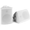 Power Dynamics BGO50 Set di Diffusori - Altoparlante a 2 Vie, Woofer da 5,25, Driver Tweeter da 3/4, Potenza di Picco: 120 W, Uso Interno/Esterno, Attacco Flangia, Montaggio a Parete, Bianco