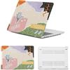 HLAAJJX Custodia Laptop per Macbook Air 13 pollici M4 M3 M2,Versione 2025 2024 2022 A2681 A3113 A3240,Case Cover Duro Protection in Plastica per Apple Macbook Air 13,6,Fiore Artistico