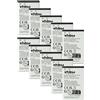 vhbw 10x batteria sostituisce Nokia BL-5CA, BL-5CB, 0106G20624418, BL-5C, 0670397417535 per smartphone cellulare (1200mAh, 3,7V, Li-Ion)