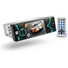 MAKA change your life quality MAKA Autoradio Stereo 1 DIN con Display LCD 4 Pollici LED Bluetooth WiFi Screen Mirroring USB TF AUX Telecomando e Telecamera Retromarcia Inclusa Potenza 4x50W Video MP4 AVI MKV e Audio FLAC (A)