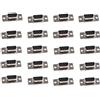 Oiyagai 20Pz Connettore Adattatore DB9 Femmina 9Pin per Accessori PC, Tipo da Saldatura, Nero