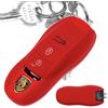 mt key Key Soft Case Custodia protettiva in silicone Custodia protettiva in silicone rossa per Porsche 718 982 981 991 911 Macan Cayman Boxster