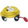 ENECEN 1001202 - Prolunga 230V/16A IP44 PVC K35 AT-N07V3V3-F 3x2,5 mm² giallo con gomma ST/KU BD 2 m