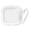 GIOPUEY Trasparente Cover Compatibile con AirPods 4 2024, Custodia TPU, Ultrasottile Case Cover, Antiurto, Resistente ai Graffi - Trasparente
