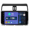 RoverOne Autoradio GPS per Toyota Land Cruiser Prado 150 2018 2019 2020 2021 2022 Carplay Android Unità stereo stereo Bluetooth Navigazione satellitare