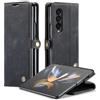 WenBaby CaseMe Cover per Samsung Galaxy Z Fold 5, Magnetica Cover a Libro con Slot per Schede, Custodia in PU Pelle Portafoglio per Samsung Galaxy Z Fold 5, Nero