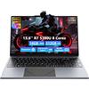 Breloom Computer portatile da gioco leggero, 8 core AMD Ryzen 7 5700U 16 GB DDR4 RAM 512 GB SSD GPU AMD Radeon Vega 8 IPS Computer con tastiera retroilluminata impronte digitali, Win 11 PRO, HDMI