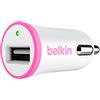 Belkin F8J014btPNK Caricabatteria da Auto, 5 W / 1 A, Rosa (Compatibile con iPhone 8/8+ e iPhone X)