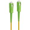 Maclean MCTV-431 Cavo a fibra ottica da SC/APC a SC/APC Monomodale 9/125 µm Patchcord patch simplex Installazione interna Giallo/Verde (1m)