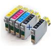 UK COMPATIBLE INK UCI EI T0715 - Cartucce di ricambio per stampante a getto d'inchiostro compatibili con BX3450, Stylus CX4300, D120 Network, D5050, D78, D92, DX400, DX4000, DX4050, DX4400, DX4450, DX5000, DX5050, DX6000, DX6050, DX7000F, DX7400, DX7450 …