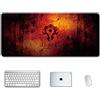 ITBT World of Warcraft Tappetino Mouse Gaming, Grande Anime Mouse Pad XXL 900x400mm Confortevole, Lavabile, 3mm Antiscivolo Tappetino Scrivania Supporto per Ufficio Computer, Adatto per computer e PC , Q