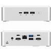 WEELIAO NUC 15 Pro+ NUC15CRSU5 - Elegante mini PC con processore Intel Core Ultra 5 225H, grafica ad arco, Dual HDMI, Thunderbolt 4, ideale per lavoro, giochi e creatività (48 GB di RAM+2 TB SSD)