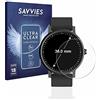 savvies 18 Pezzi Pellicola Protettiva per Orologi (Circolare, ø: 36 mm) Protezione Schermo Trasparente
