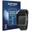 savvies 3 Pezzi Pellicola Protettiva Vetro per Sector Smartwatch S-08 9H Protezione Schermo, Lamina di Vetro, Trasparente, Anti-Impronta, Anti Graffio