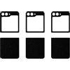apgo BACK SKIN Film Pellicola protettiva Protezione Posteriore per Samsung Galaxy Z Flip5, skin sticker film foil vinyl Nero Opaco