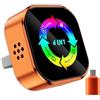 FiTspi Adattatore Wireless CarPlay 4-in-1, da Cablato a Wireless per iOS CarPlay e Android Auto, Supporto per AirPlay e MirrorLink per la Projection dello Schermo, Adattatore USB Plug & Play per Auto