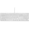 LMP - Tastiera Tedesca DE (QWERTZ) USB-C con tastierino numerico, Copertura Superiore in Alluminio e 1 Porta USB-C - Argento - Compatibile con Mac e iPad
