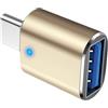 Générique Adattatore USB C | Adattatore di ricarica per auto con 3.0 | Ricarica Rapida, Cavo di Caricabatterie A Tipo C intrecciato Compatibile con computer portatile, PC, caricabatterie, banca di