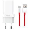 Audiosystem Carica Batterie Rapido per Oneplus 30W Warp Charge per 1+6 7 7T PRO 8 8T 8 PRO 9 9T 10 11 12 12R 11R Nord 2 3 4 Lite CE2 CE3 Con Cavo 100cm USB 2.0 / Type C Caricatore Rosso Bianco