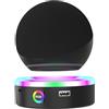 Generisch Echo Stand per Dot 5/Dot 4ª generazione, Kids Edition e Clock Edition con illuminazione RGB, funzione di ricarica e ABS antiscivolo in nero