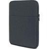 moex Custodia tablet per Samsung Galaxy Tab S10 FE - Custodia con scomparto per accessori, fibra di poliestere, minimalista con chiusura lampo, impermeabile, antracite