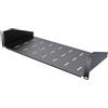 Stalflex Ripiano per Armadio Rack Eco 19 Pollici 2U 220mm - Armadio Rack Realizzato in Acciaio - Vassoio a sbalzo universale ventilato per montaggio a rack