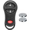 mt key Telecomando radio per auto, 1 custodia, 1 tastiera, 1 batteria CR2016 per Chrysler/Jeep Dodge