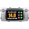 RoverOne Autoradio per Toyota Hilux 2012 2013 2014 2015 con Autoradio GPS Navigation Radio Stereo Bluetooth CarPlay USB WiFi