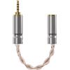 GEEKRIA Apollo 4N Silver Crystal Balanced OCC Adapter Audio Cable (2.5mm balanced male to 3.5mm balanced female)