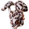 Tivenfezk Nadoli Bunny Custodia per iPhone 11 PRO Max,Inverno Orecchio di Coniglio Faux Fur Cover Morbido Carina Soffice Peloso Indietro Astuccio Caso