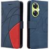 XINNI Cover Protettiva per Oneplus Nord CE3 Lite/OnePlus Nord N30 5G Case, retrò Cellulare Custodia Libro Antiurto in Flip Pelle PU/TPU, Portafoglio Flip Magnetica, Blu