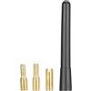 Zohisin Antenna Auto Corta Aerial per Radio AM FM con 3 Viti Accessorio Universale Modificabile Materiale Resistente Installazione Semplice Migliora Ricezione Segnale