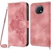 Netany Cover per Xiaomi Redmi Note 9T con Cordino, Flip Portafoglio Custodia in Pelle, [2 Porta Carte][Chiusura Magnetica],Custodia Libro Antiurto Cover con Laccio per Xiaomi Redmi Note 9T (Rosa)