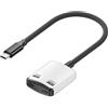 Generic Adattatore per occhiali 2 in 1 da USB C a AR 8K/60Hz Uscita display Adattatore audio di tipo C con ricarica rapida PD da 100 W per uso domestico in appartamento