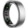 SWZEC Volovivo Anello Smart Con Ricarica Wireless(Argento,13)