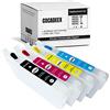 COCADEEX Cartuccia di inchiostro ricaricabile vuota 405XL compatibile con stampante Workforce Pro WF-7830DTWF WF-7840DTWF WF-4830DTWF WF-4820DWF WF-4825DWF WF-3820DWF WF-3825DWF WF-7835DTWF WF-7310