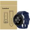 LvBu Cinturino Morbido Silicone Braccialetto Sportiva di Ricambio per Garmin Swim 2 Smartwatch (blu)