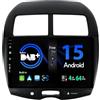 BXLIYER SXAUTO [Built-in DAB] Android 15 IPS Autoradio Per Mitsubishi ASX (2010-2019) - Senza fili CarPlay/Android Auto - 4G+64G - LED Camera + MIC - Fast-boot Volante 360-CAM WIFI - 2 Din 10.1 Pollici