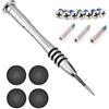 ABMRO YOLLIT 4 x Rubber Case Feet with Bottom Case Replacement Screws Screwdriver Kit for Apple MacBook PRO A1278 A1286 A1297 13 15 17inch (Not for Retina Display)