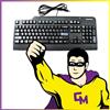 Lenovo Tastiera USB PC AZERTY SK-8825 41A5300 cablata Nero
