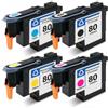 VMHPMLGV Testina di stampa compatibile con 80 C4820A C4821A C4822A C4823A per 80 Designjet 1050 1055 1055cm 1050c Plus stampante(One Set)