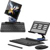 EndyTech Set tastiera e mouse wireless Bluetooth per Samsung Galaxy Z Fold 7, supporto da scrivania pieghevole regolabile con penna, compatibile con Samsung Galaxy Z Fold 7 (nero)