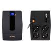 NJOY Horus Plus 1000 Gruppo di Continuità UPS 1000VA 600W | Protezione Blackout e Sbalzi di Protezione | Line Interactive | AVR | Display LCD Touch | 2 Uscite Schuko | USB | Software incluso
