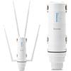 TamperSeals Group Dual-Band 2.4+5G 1200Mbps Outdoor Access Point Outdoor/Ripetitore WiFi Potente/Wireless Amplificatore WiFi/Mesh WiFi Extender (RJ45, 1xGigabit PoE LAN-Port, 802.11AC, 4 Antenne Esterne, WN572HP3)