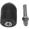 Fafeicy Adattatore per Mandrino SDS, Design Confortevole Metallico, Mandrino Senza Chiave per Martello Elettrico, Diametro Foro 12 Mm, capacità 2-13 Mm