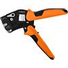 NEO TOOLS Pinza crimpatrice per pressatura di terminali in acciaio CRV, lunghezza 230 mm, autoregolazione 0,08-16 mm2, AWG 26-5, impugnatura a 2 componenti TPR+ABS, dimensioni trasmissione manuale,