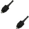 jojofuny Adattatore Per Mandrino Autoserrante Da 2 Pezzi Per Trapani Adatto Per Punte Da Trapano Da 0 3-8 Mm Convertitore Per Mandrino Autobloccante